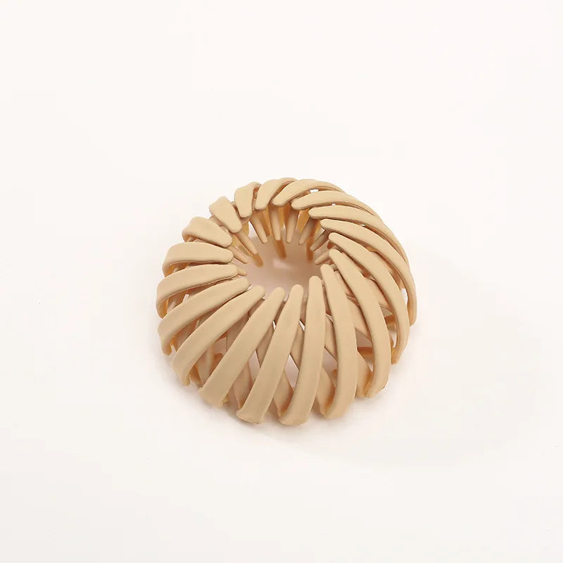 1pc Women Ponytail Hair Rings Clips Bird Nest Shaped Hair Hairpin Simple Magic Lazy Braider Tool Hair Styling Accessories