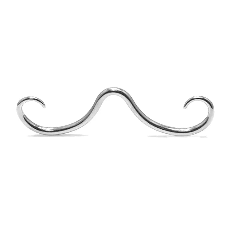 1PC Creative Septum Mustache Nose Rings For Women Men Fashion Stainless Steel Nose Rings Hoops Septum Piercing Jewelry Gifts