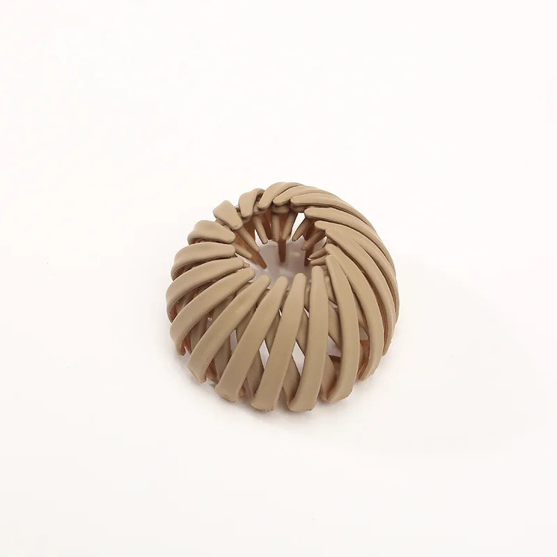 1pc Women Ponytail Hair Rings Clips Bird Nest Shaped Hair Hairpin Simple Magic Lazy Braider Tool Hair Styling Accessories
