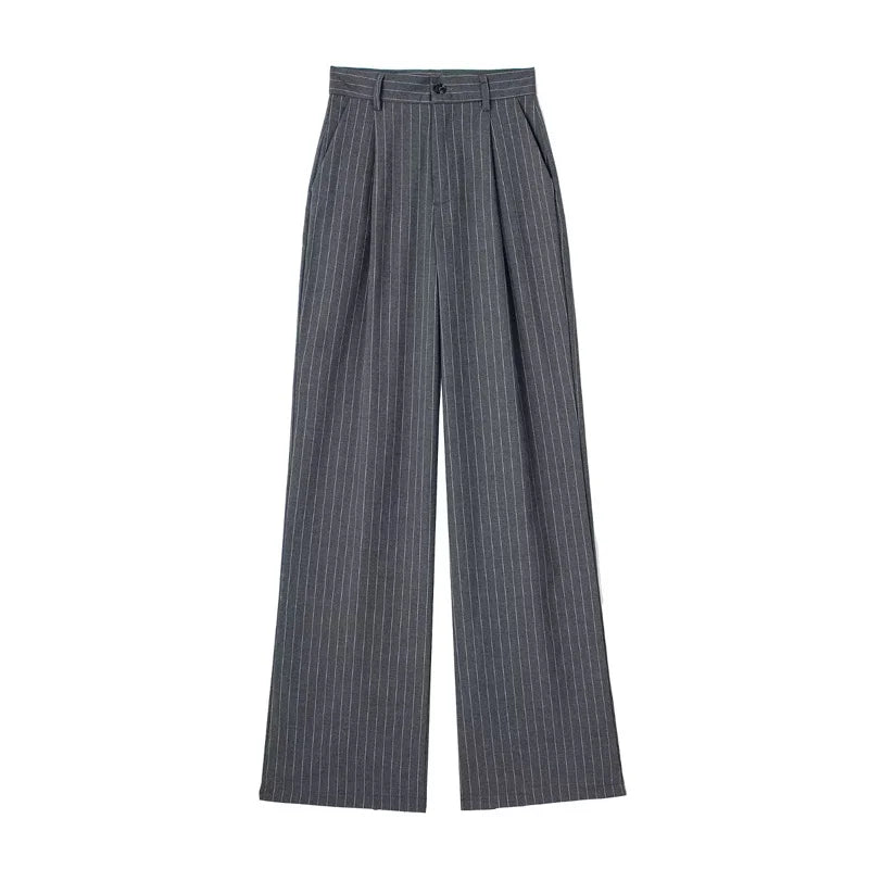HXAO Women 2024 Wide leg Pants Baggy High Waist Pants Women's Wide Trousers Black Office wear Wide Pants Woman Autumn Trousers