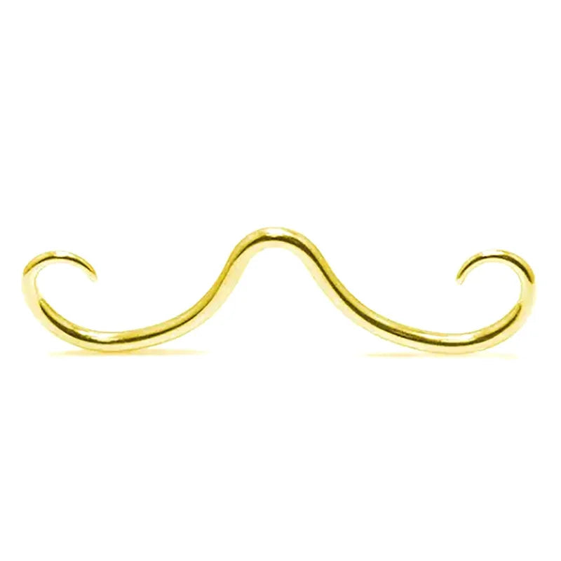 1PC Creative Septum Mustache Nose Rings For Women Men Fashion Stainless Steel Nose Rings Hoops Septum Piercing Jewelry Gifts