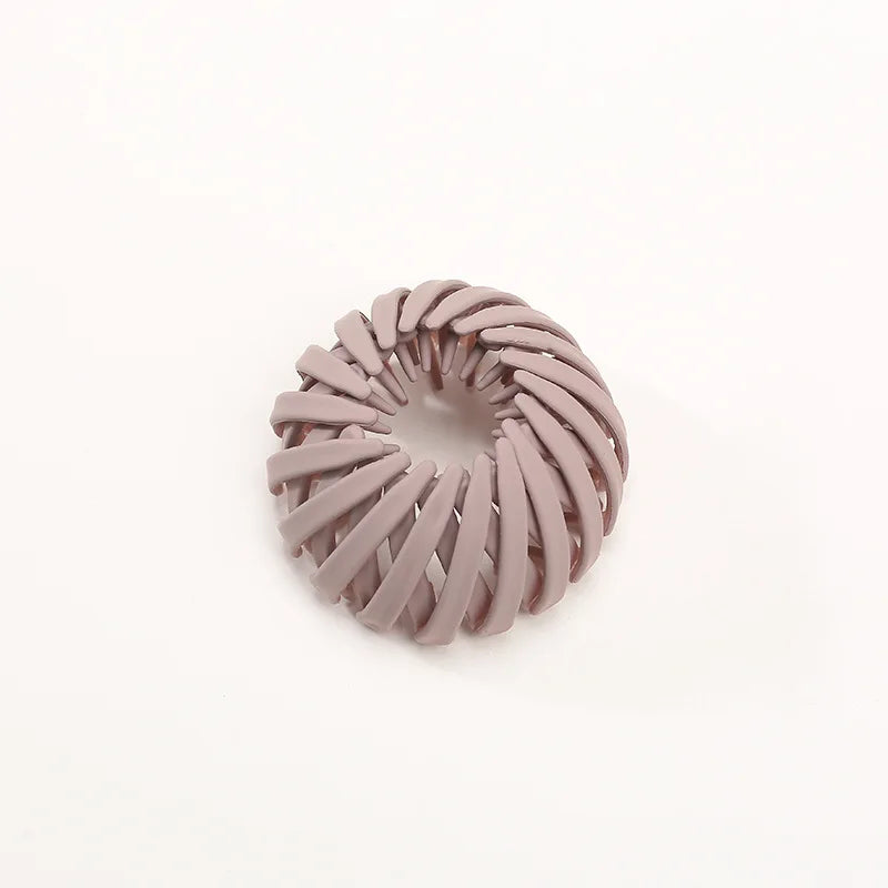 1pc Women Ponytail Hair Rings Clips Bird Nest Shaped Hair Hairpin Simple Magic Lazy Braider Tool Hair Styling Accessories