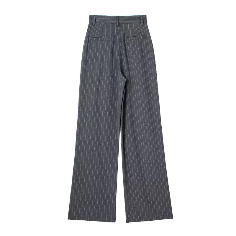 HXAO Women 2024 Wide leg Pants Baggy High Waist Pants Women's Wide Trousers Black Office wear Wide Pants Woman Autumn Trousers