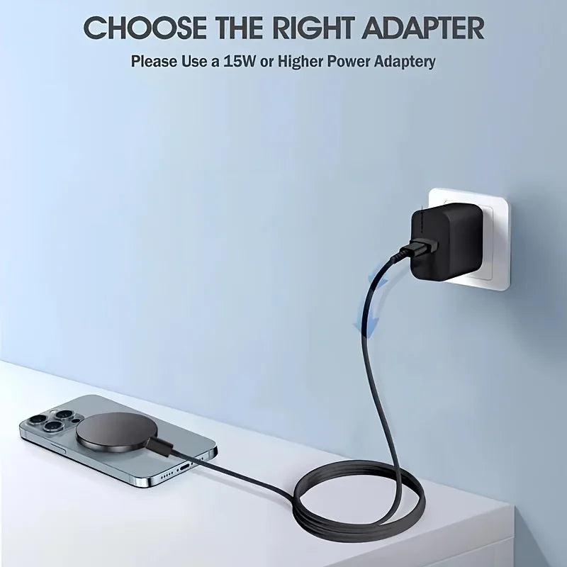 Mini Magnetic Wireless Charger Phone Pad For Magsafe iPhone 17 16 15 14 13 12 Pro Max Airpods 4 Pro Magnet Fast Charging Station