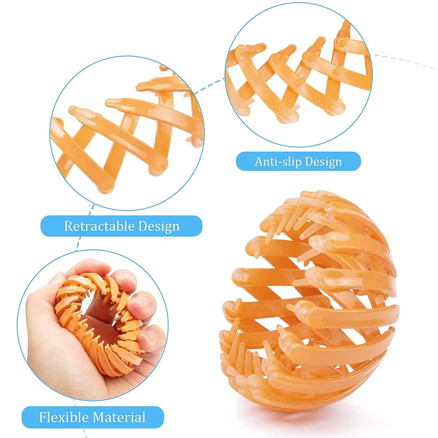 1pc Women Ponytail Hair Rings Clips Bird Nest Shaped Hair Hairpin Simple Magic Lazy Braider Tool Hair Styling Accessories
