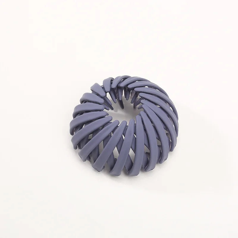 1pc Women Ponytail Hair Rings Clips Bird Nest Shaped Hair Hairpin Simple Magic Lazy Braider Tool Hair Styling Accessories