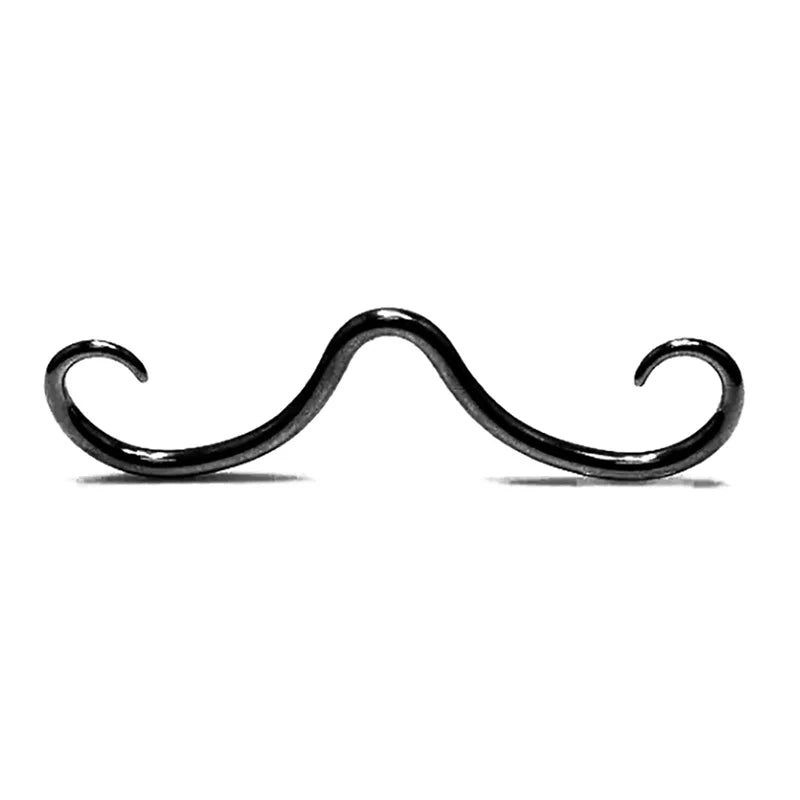 1PC Creative Septum Mustache Nose Rings For Women Men Fashion Stainless Steel Nose Rings Hoops Septum Piercing Jewelry Gifts